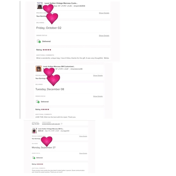 Louis Vuitton Vintage Marceau GM Custom Backpack Guaranteed Authentic France - Picture 5 of 16